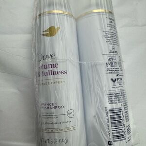 Dove Volume & Fullness Advanced Dry Shampoo- 2 pack - 5oz Each - New & Sealed